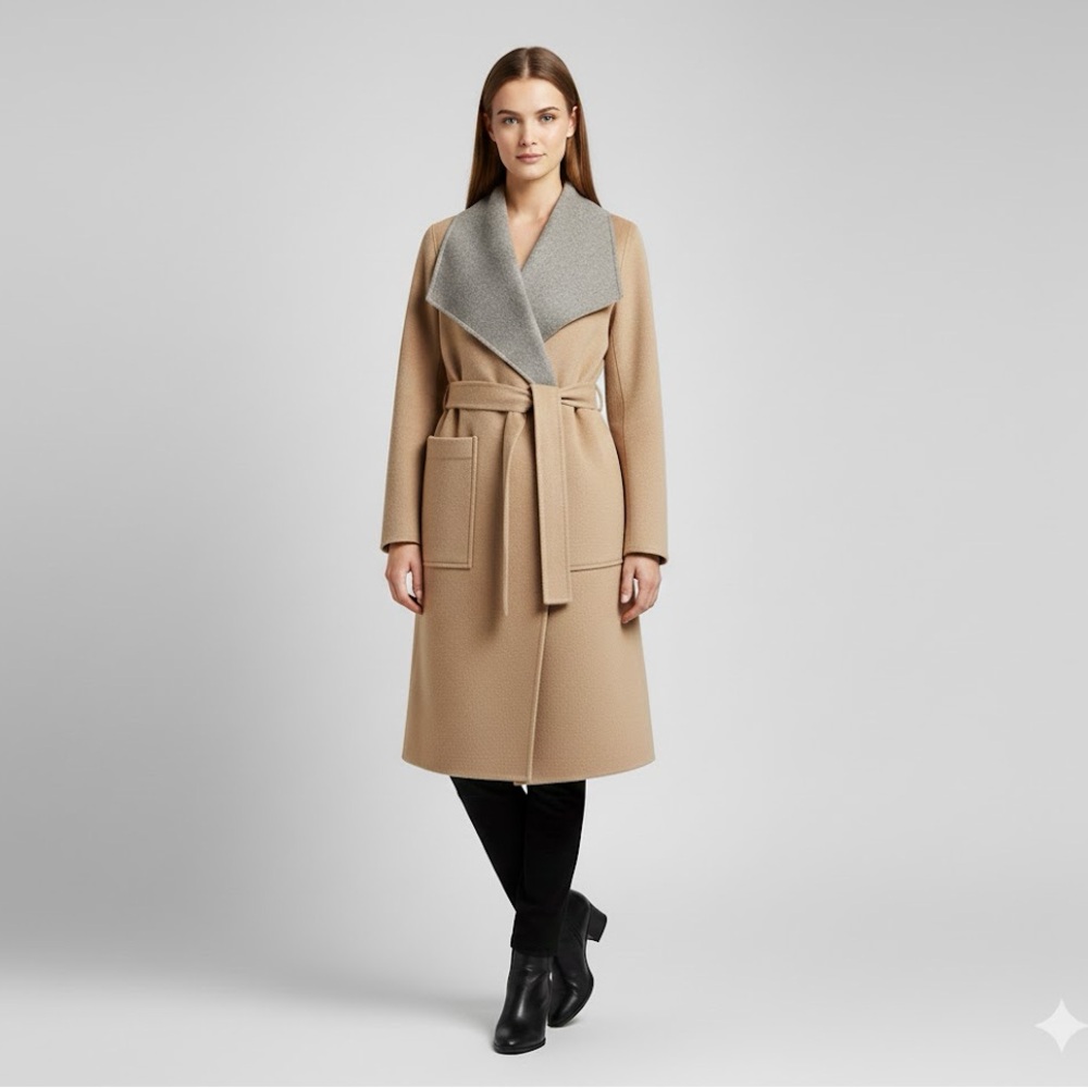 Burton of London | Reversible Wool Blend Coat Size 38 / M